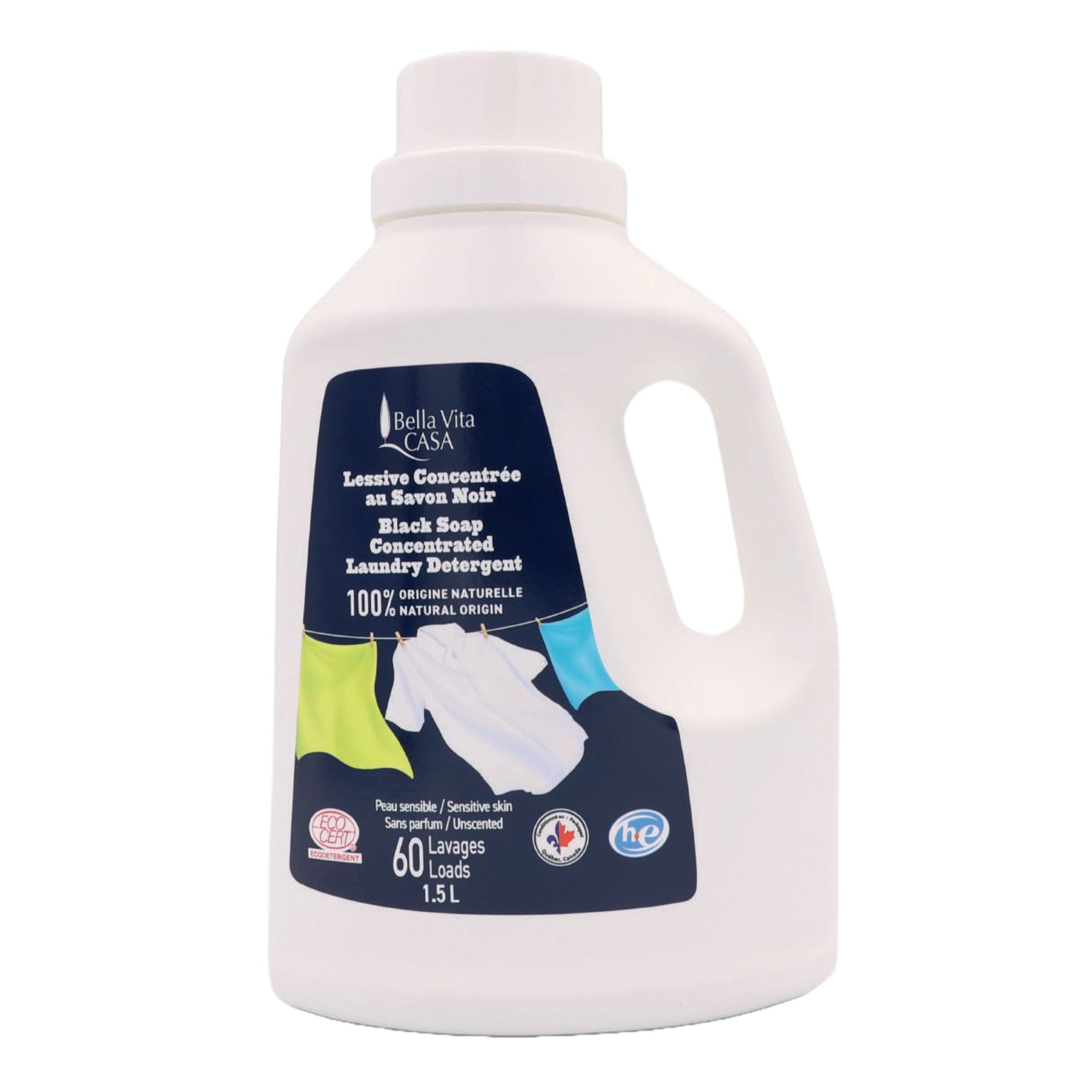 Lessive Liquide concentrée au Savon noir