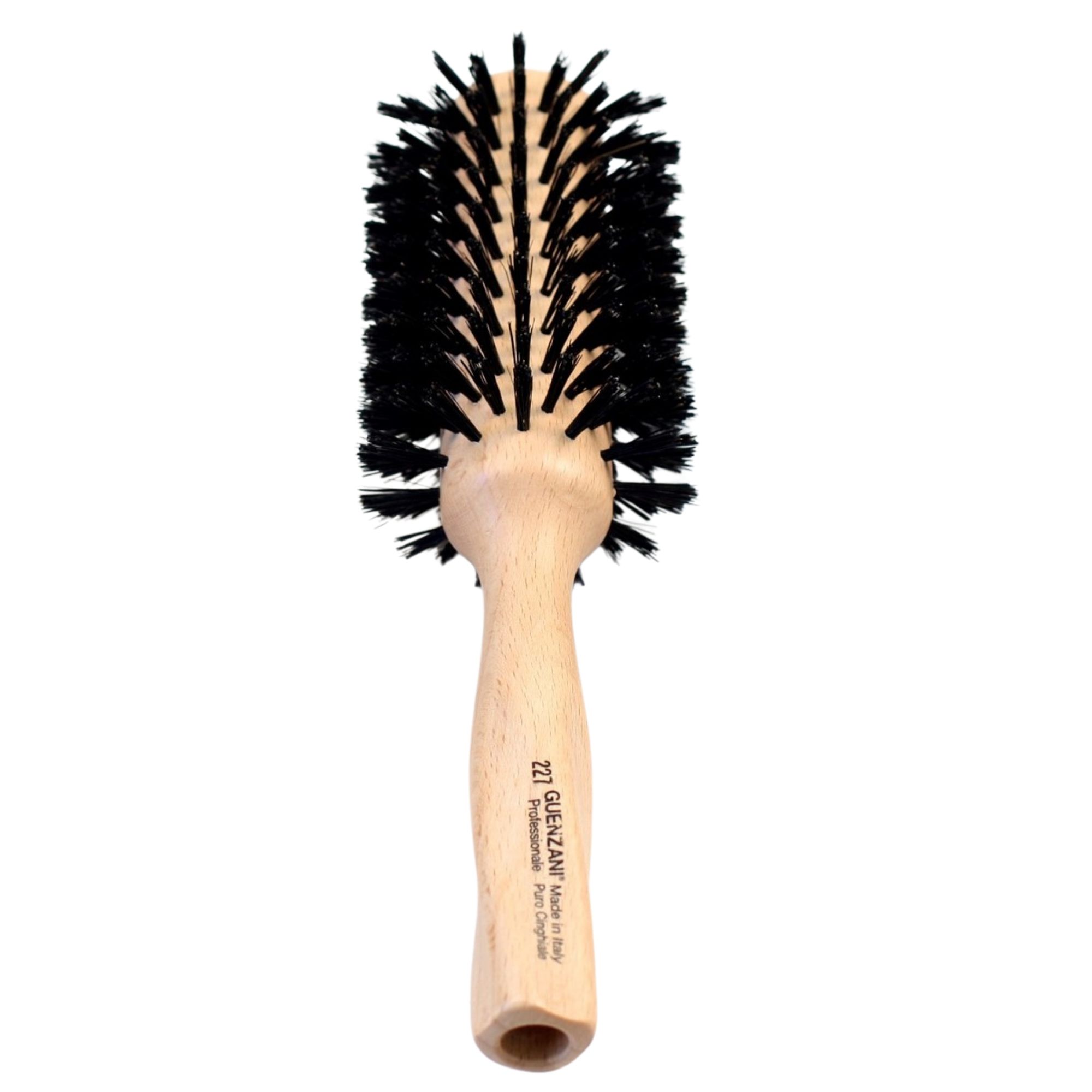 Brosse Ronde Pur Sanglier Manche Bois