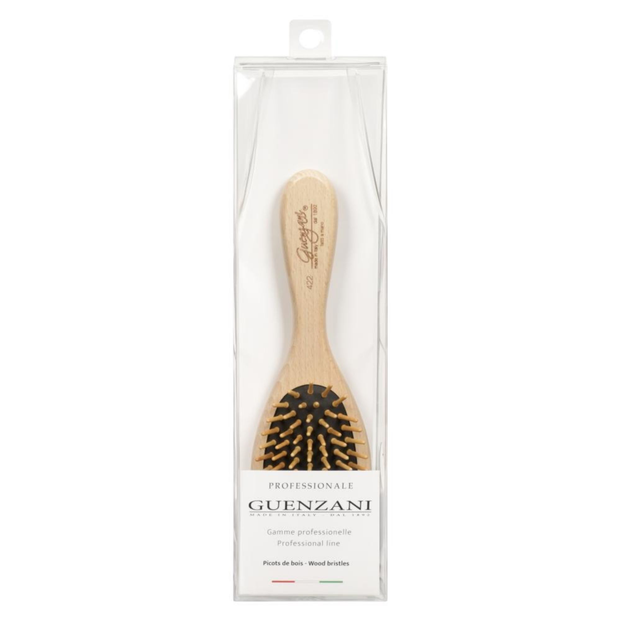 Brosse Plate Ovale - Picots Bois