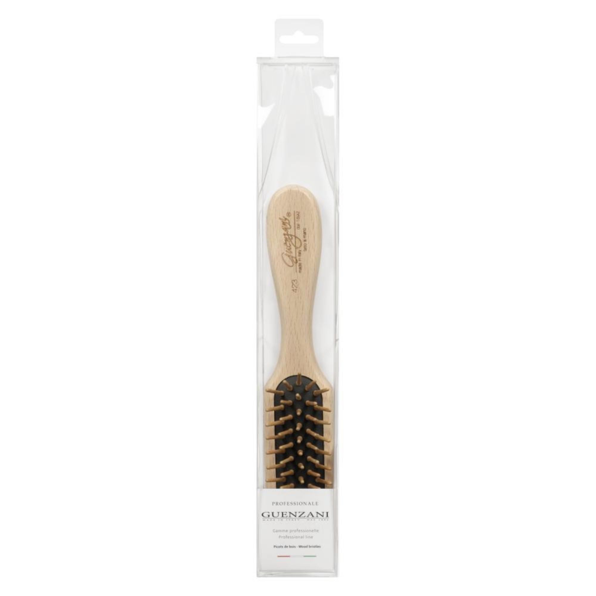 Brosse Plate Rectangulaire - Picots Bois