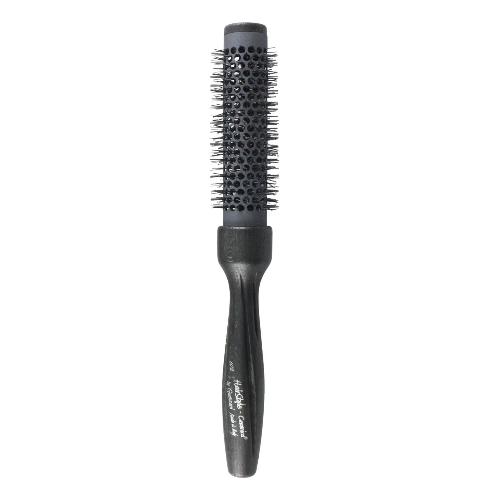 Brosse Ronde Nylon Manche Bois Ergonomique