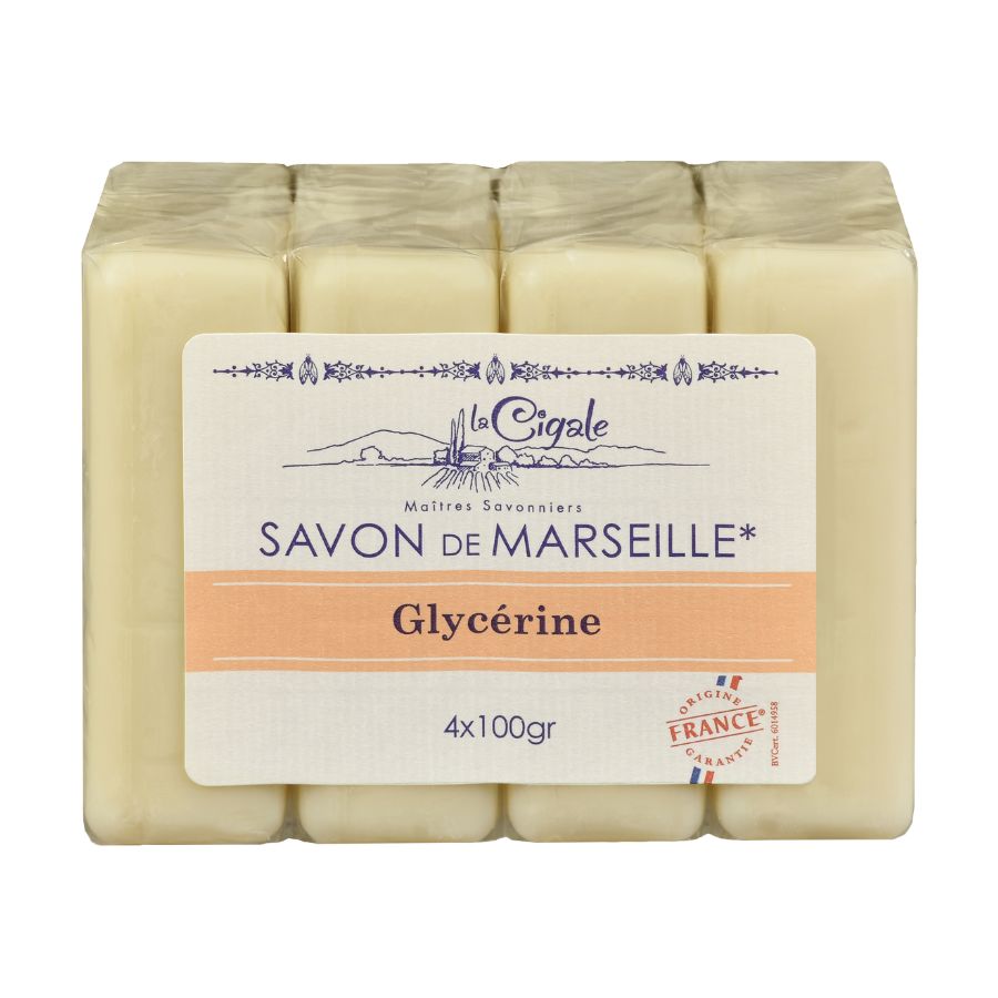 La Cigale Savon de Marseille Glycérine 4 x 100g