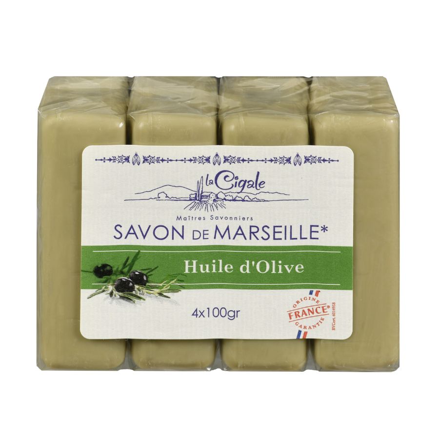 La Cigale Savon de Marseille Olive 4 x 100g